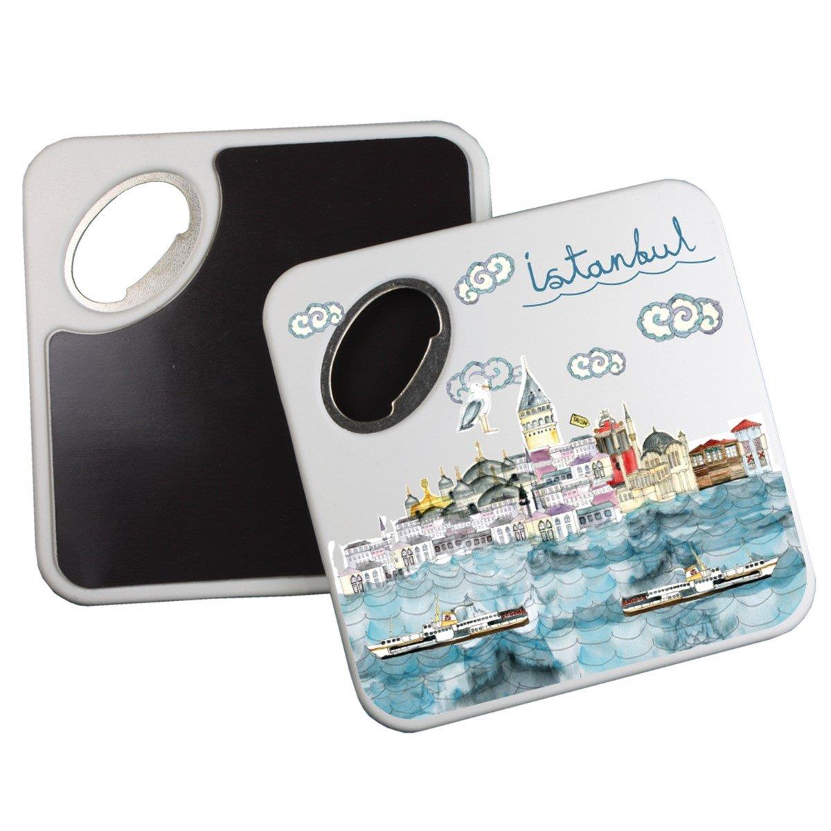 Bardak Altlığı Kare Magnet Şişe Açacağı görsel 2