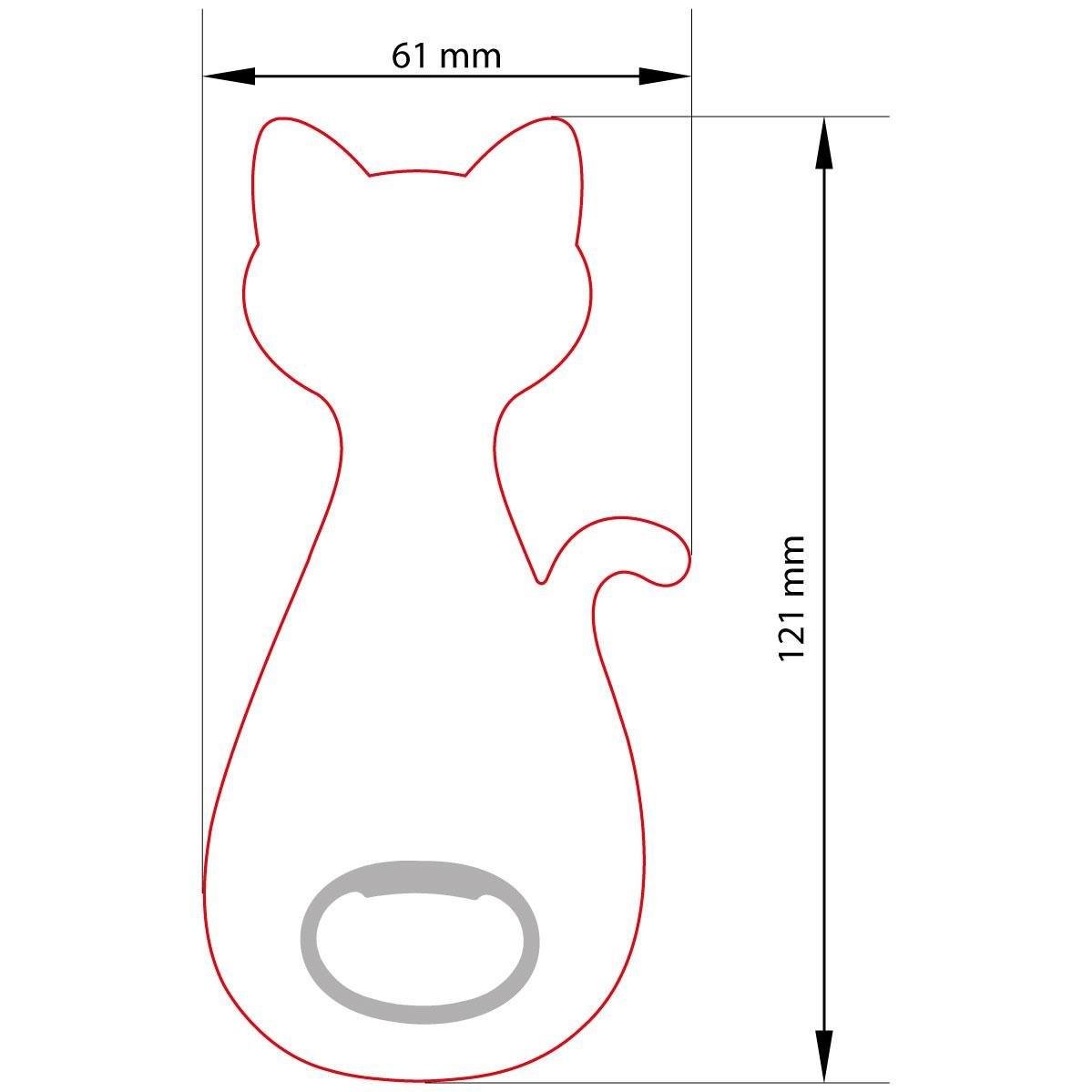 Kedi Magnet Şişe Açacağı görsel 3